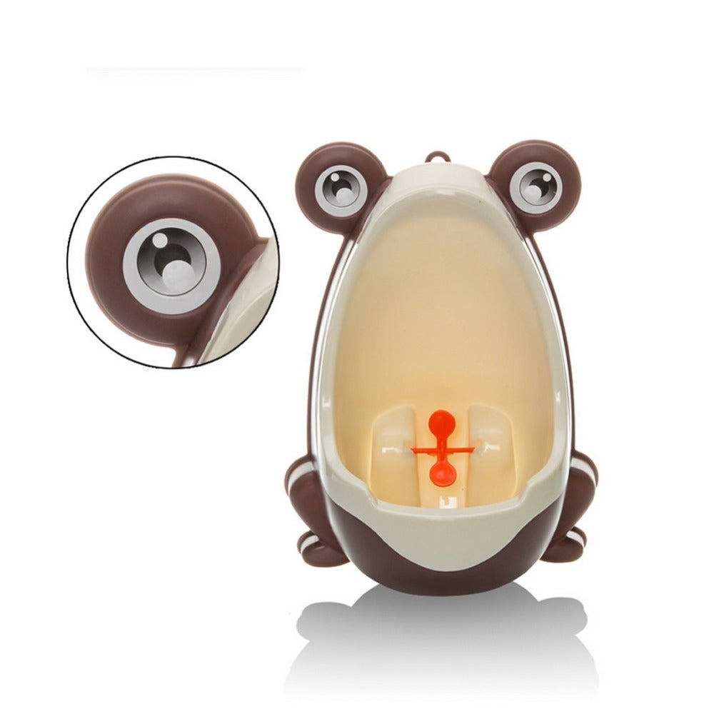 Ergonomic baby potty with frog design