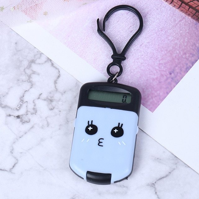 Mini calculadora en forma de galleta.