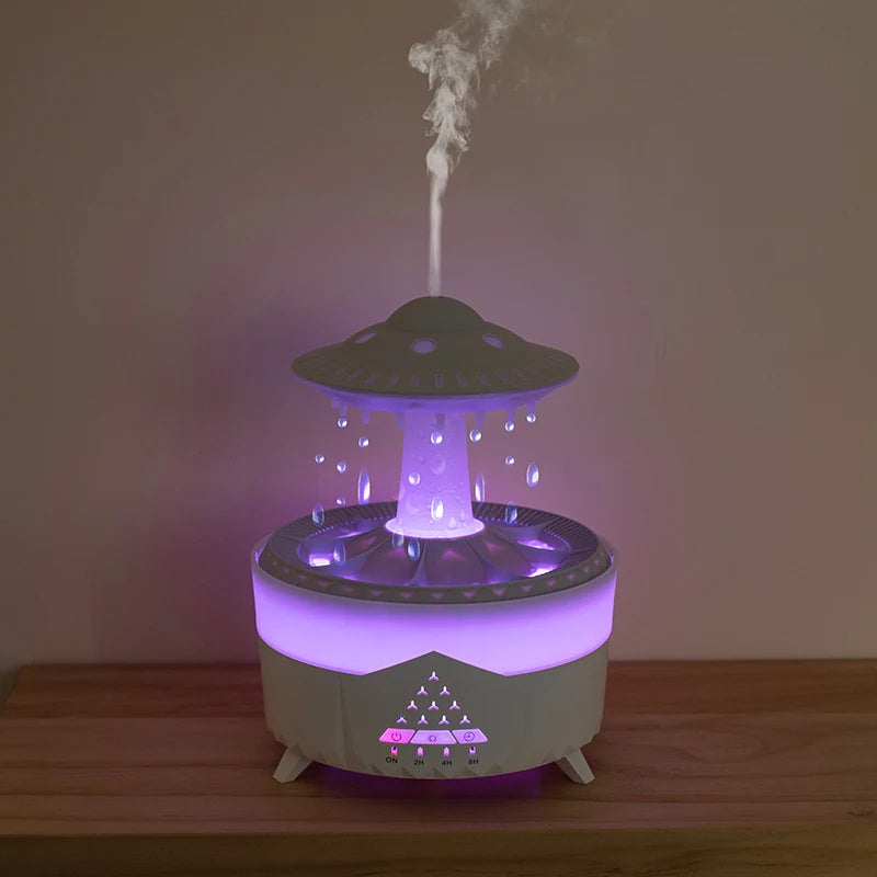 Humidificador UFO con forma de gota de lluvia USB