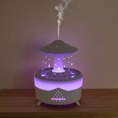 Humidificador UFO con forma de gota de lluvia USB