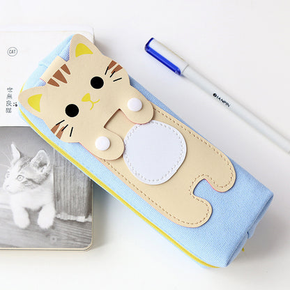 Estuche de lápices figura de  gato