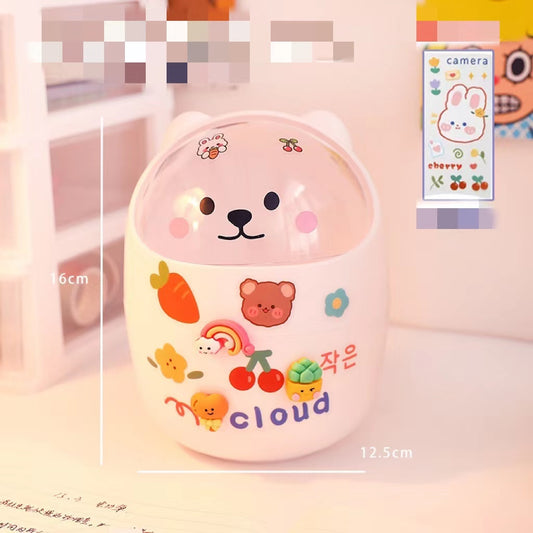 Cubo de basura de escritorio mini oso