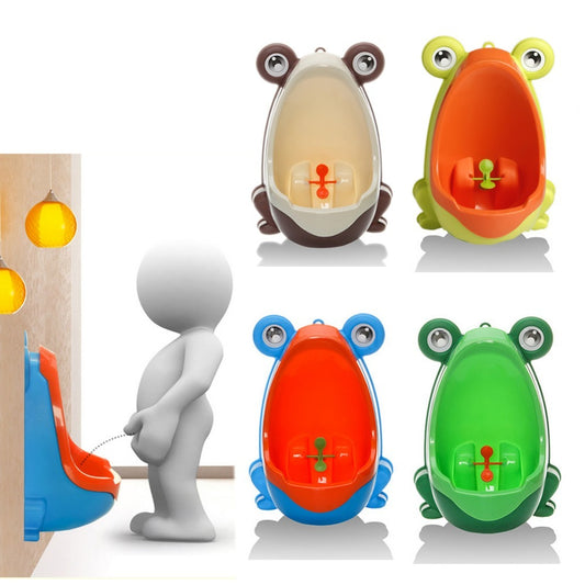 Orinal ergonómico para bebés con diseño de rana