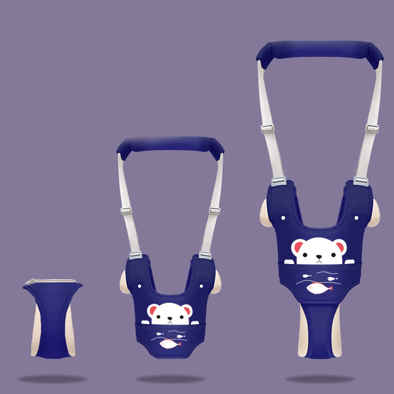 Baby walker with harness