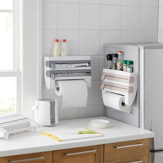 Dispensador de rollos de cocina 4 en 1