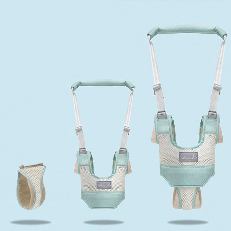 Baby walker with harness