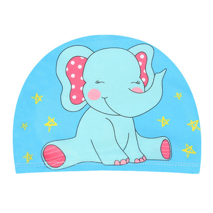 Children's swimming cap with cartoon prints