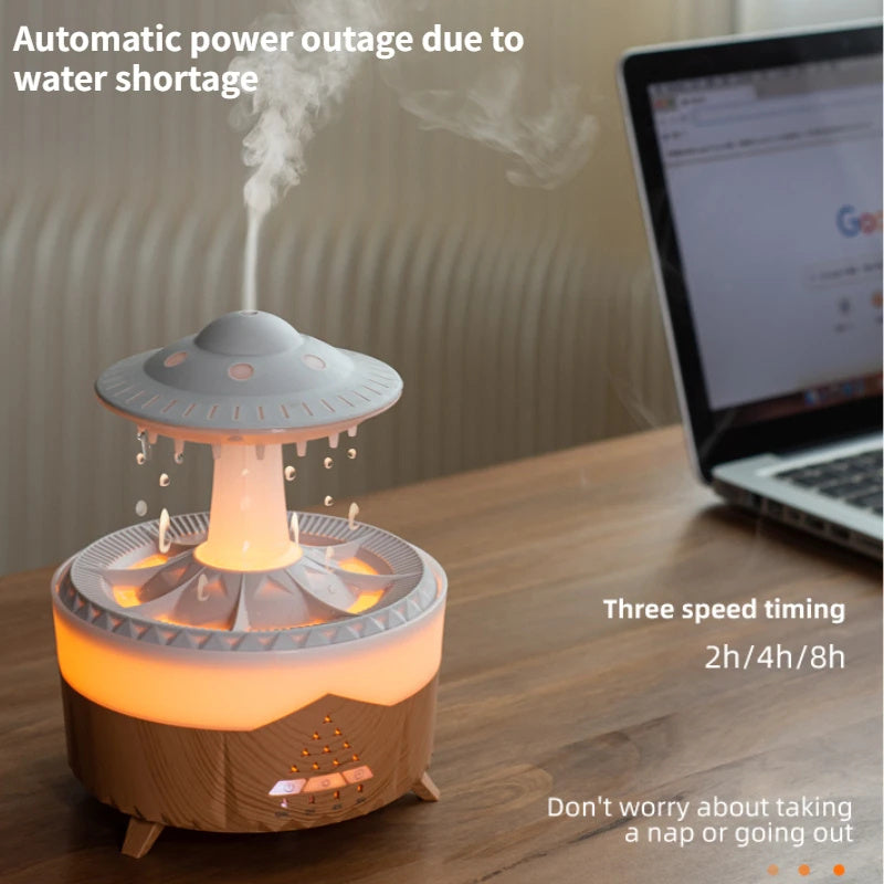 Humidificador UFO con forma de gota de lluvia USB