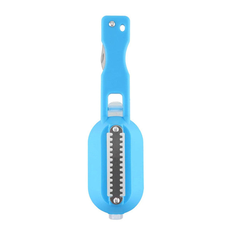 Quick-release scale scraper brush