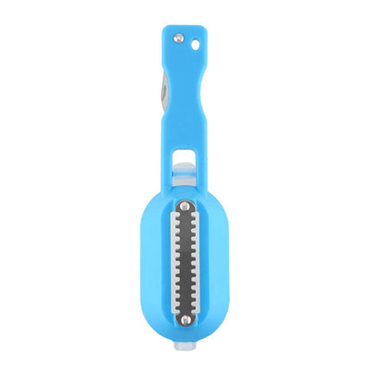 Quick-release scale scraper brush