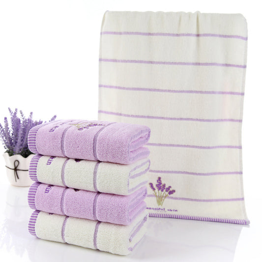 Toalla de lavado facial bordada de algodón