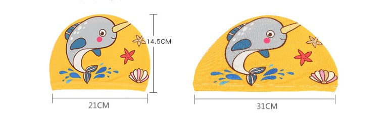 Children's swimming cap with cartoon prints