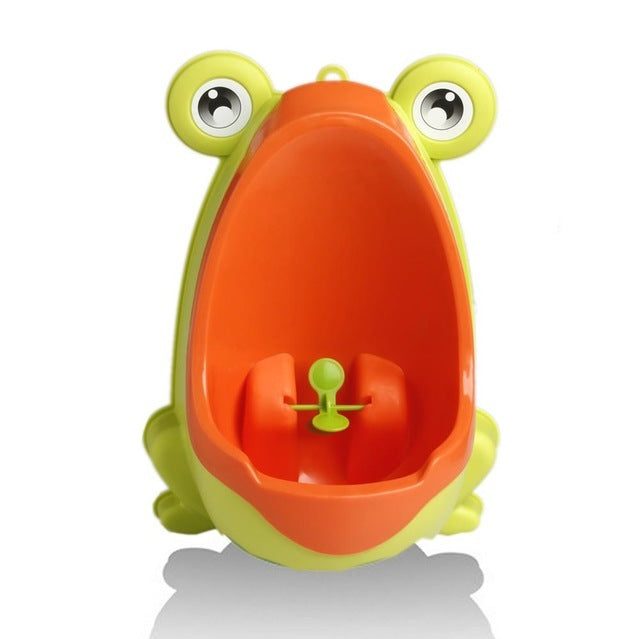 Ergonomic baby potty with frog design