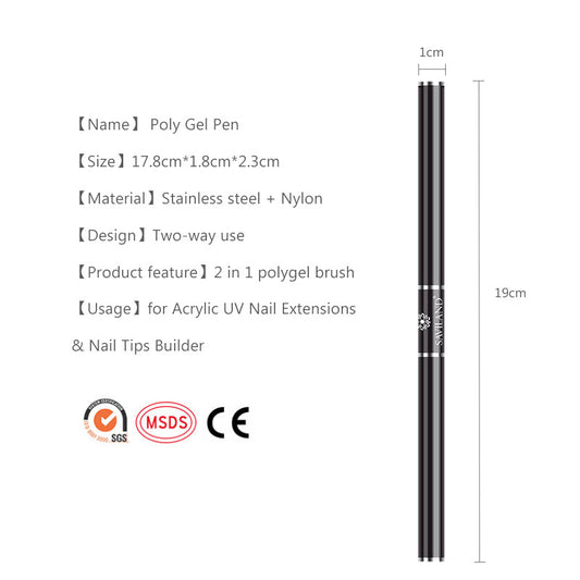 Set de cepillos de fototerapia de doble cabezal para manicura