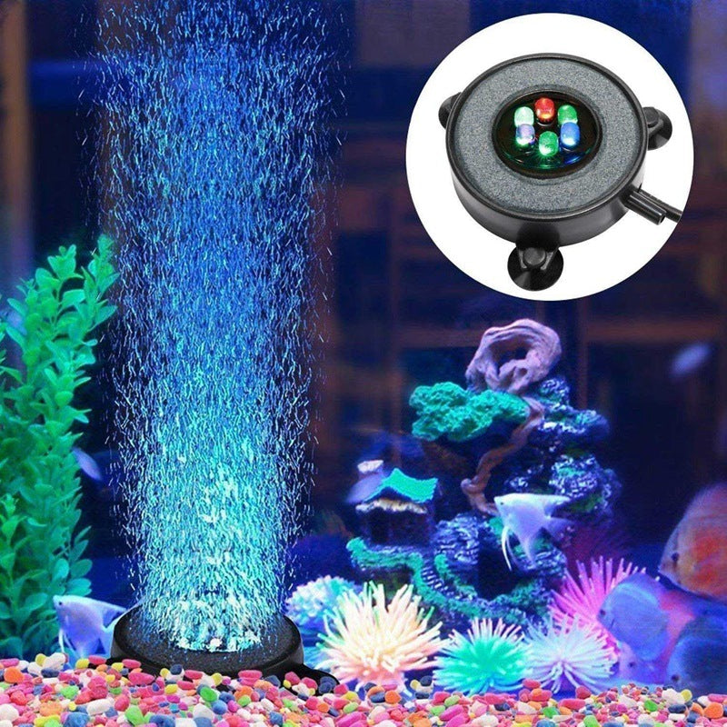 Round bubble light for fish tank