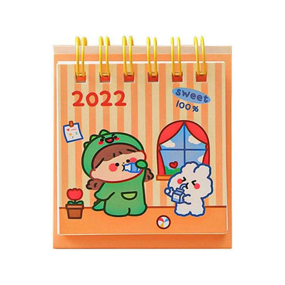 Mini calendario de escritorio con dibujos animados