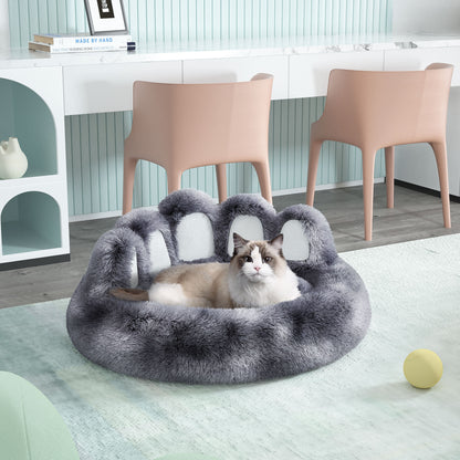 Cama ligera para mascotas con forma de pata de oso