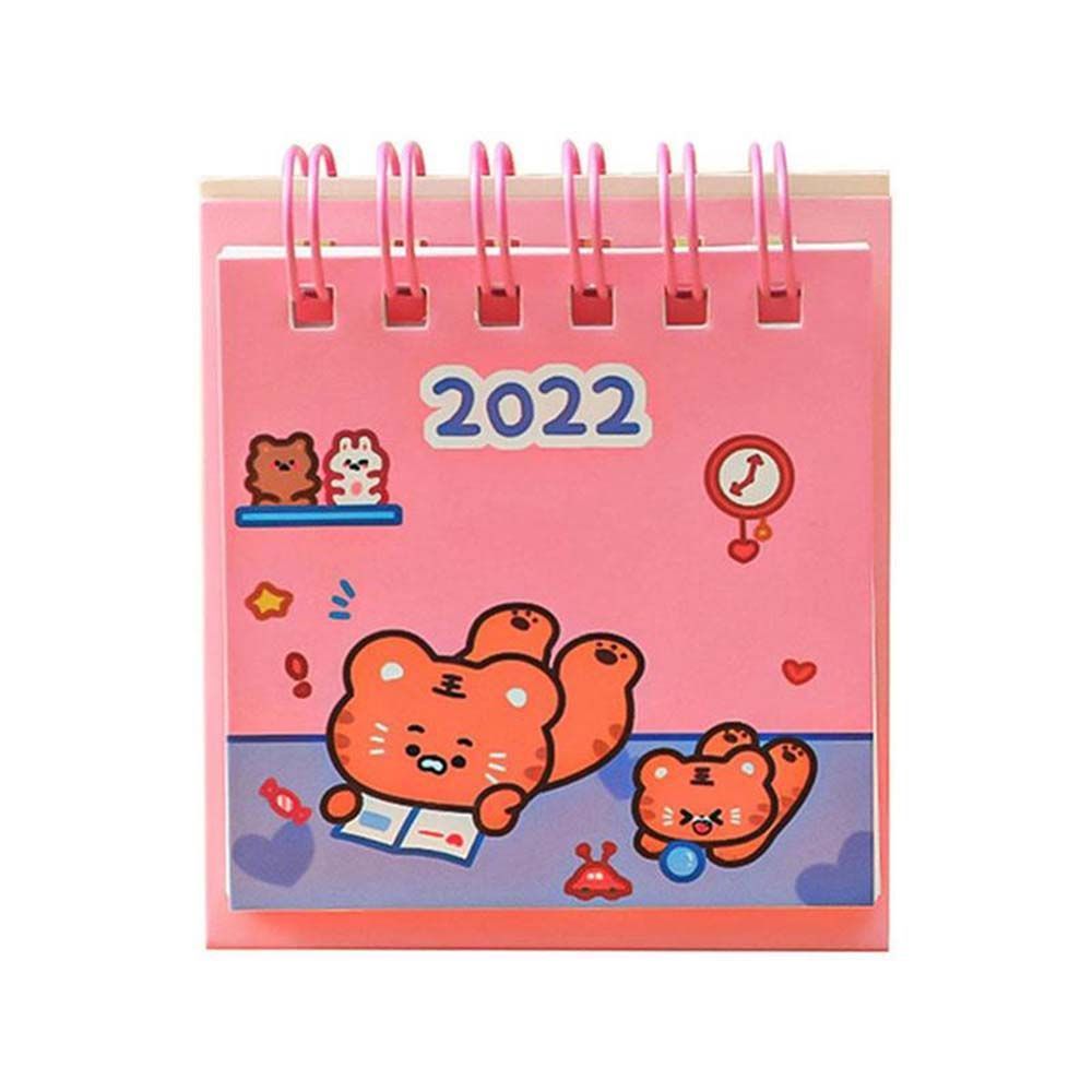 Mini calendario de escritorio con dibujos animados