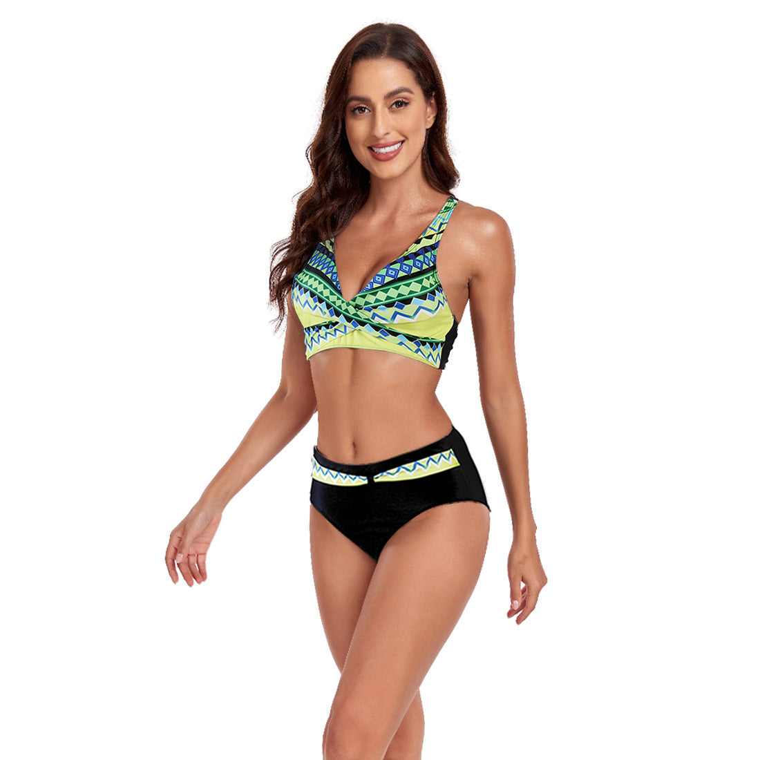 Women's Halter Neck Split Beach Swimsuit