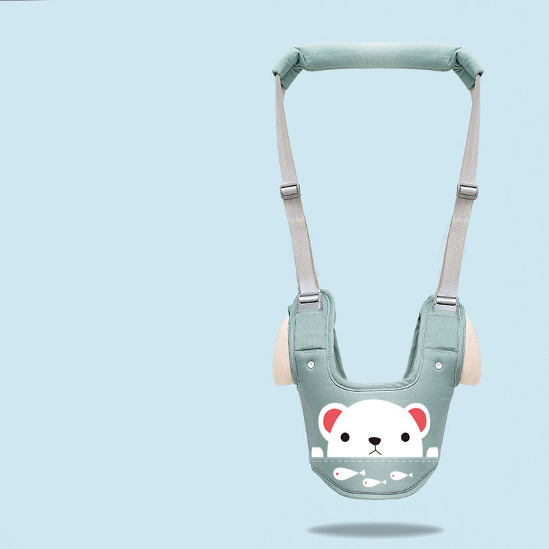 Baby walker with harness