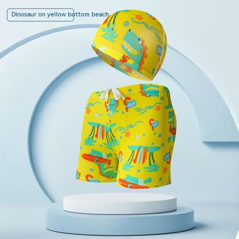 Children's swimsuit with swim cap, ideal for beach holidays