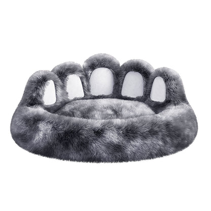 Cama ligera para mascotas con forma de pata de oso