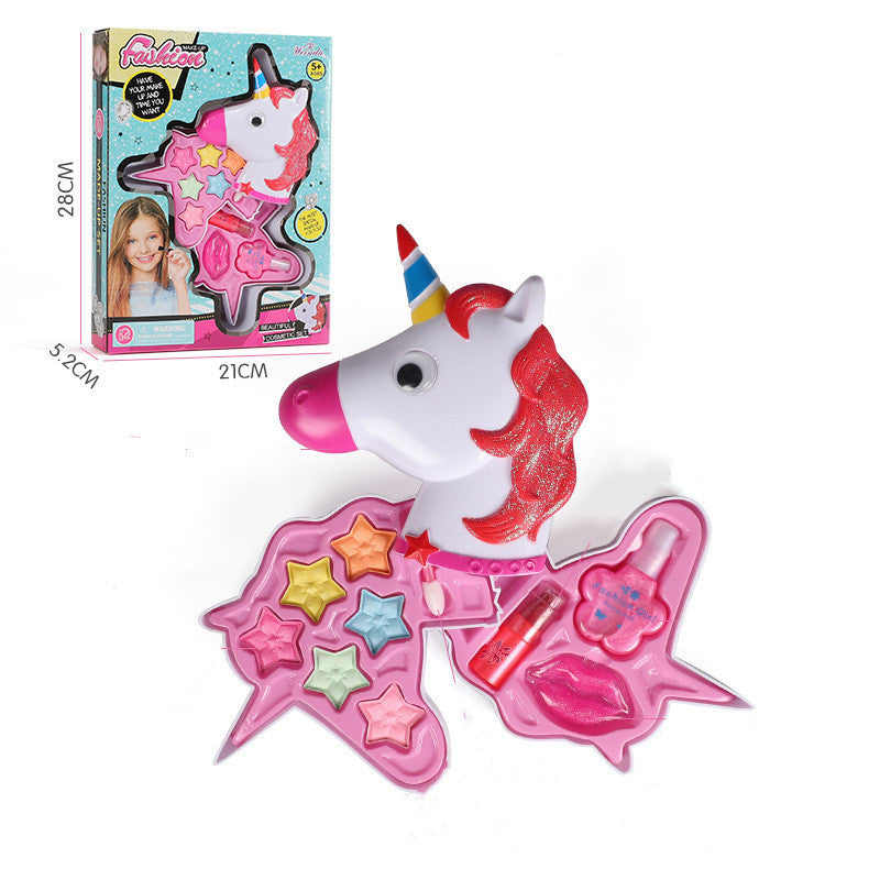 Set de maquillaje de unicornio multicapa para niña