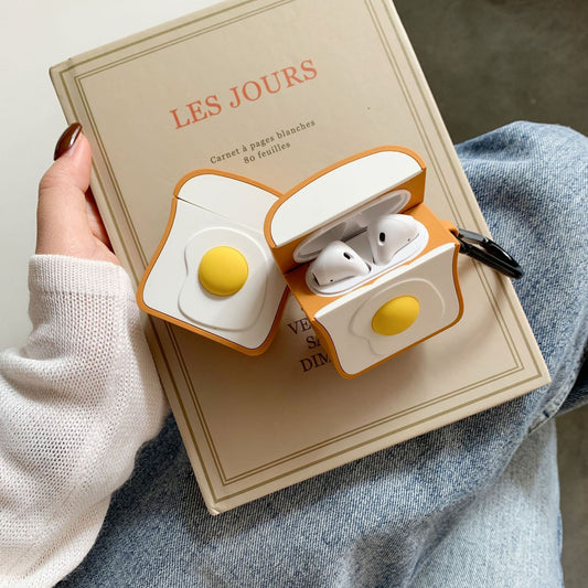 Estuche para Airpods Desayuno Huevo Tostadas Compatible con Apple
