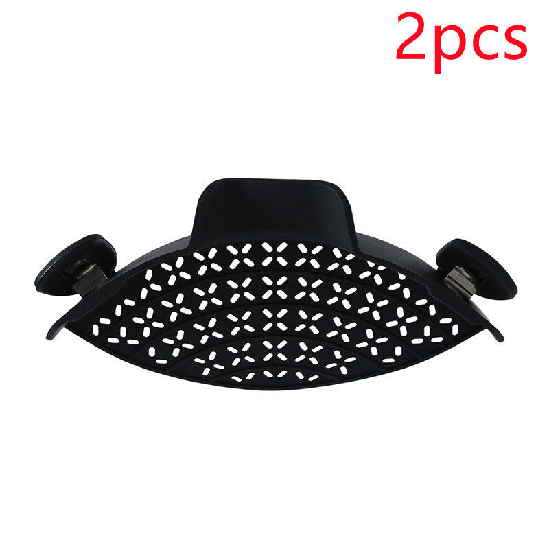 Silicone side drainer for pots