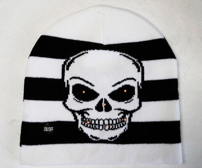 Gorro luminiscente con expresión de terror de Halloween