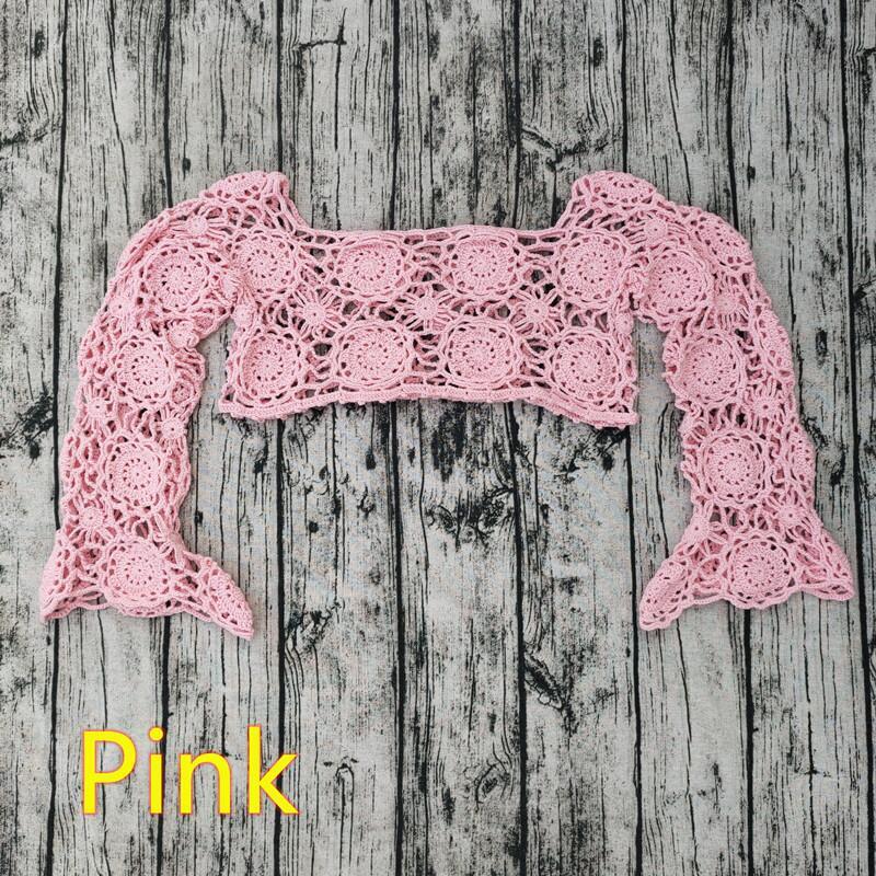 Conjunto de bikini de ganchillo a mano mujer