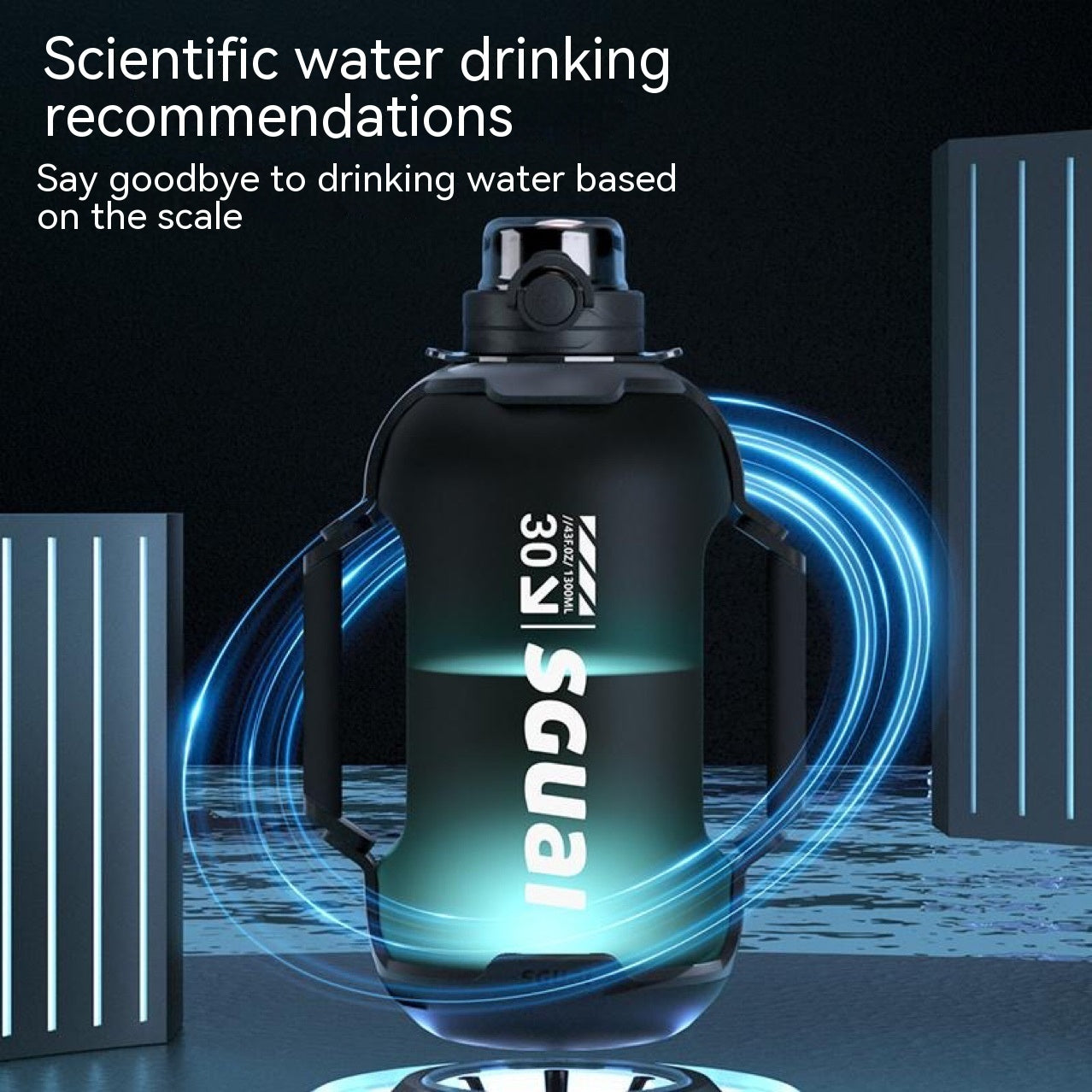 Botella deportiva inteligente T30 para fitness y deportes.