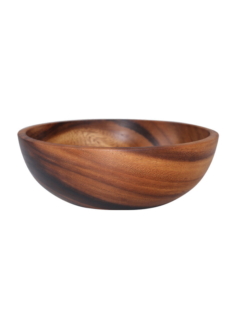 Tazón de madera hecho a mano con hermosas vetas