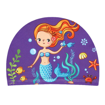 Children's swimming cap with cartoon prints