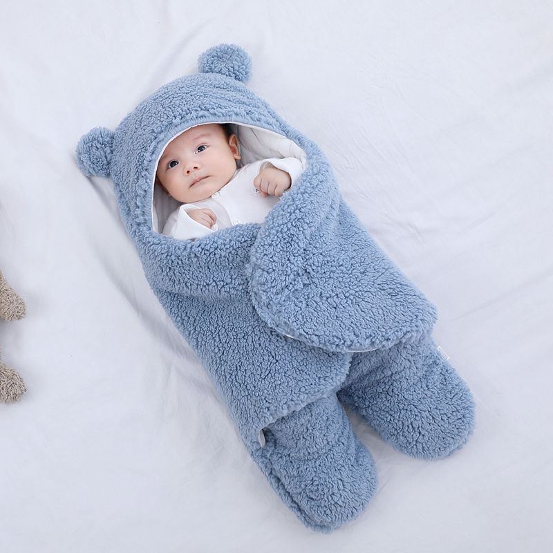 Baby Sleeping Bag Winter Swaddle Blanket for Newborn