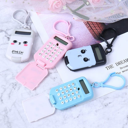 Mini calculadora en forma de galleta.