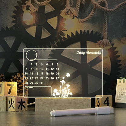 Tablero con lapiz luz nocturna LED USB