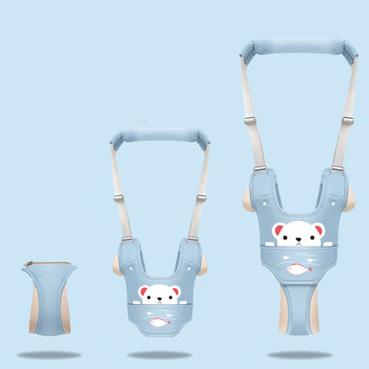 Baby walker with harness