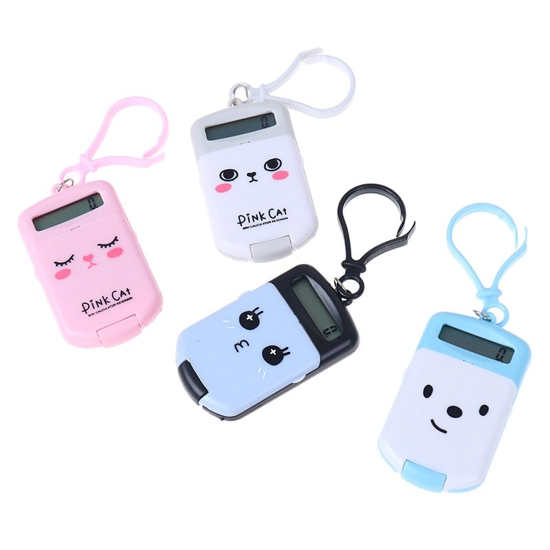 Mini calculadora en forma de galleta.