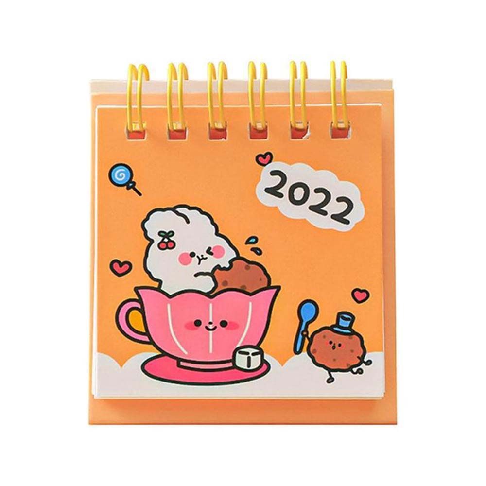 Mini calendario de escritorio con dibujos animados