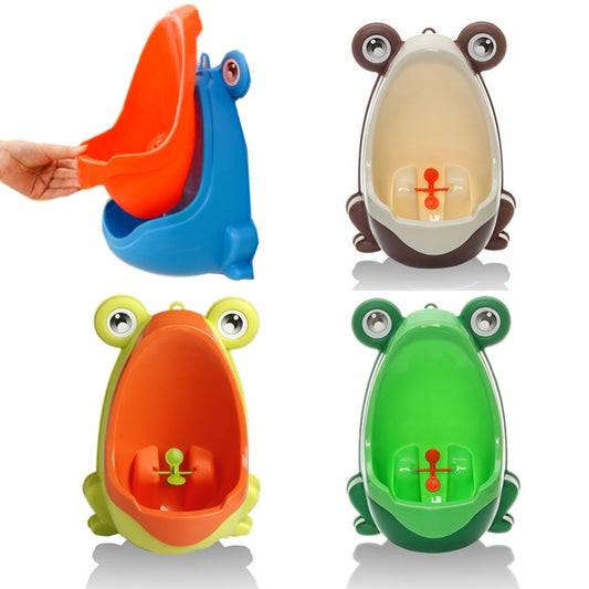Orinal ergonómico para bebés con diseño de rana