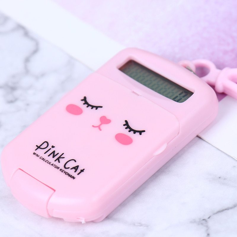 Mini calculadora en forma de galleta.