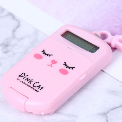 Mini calculadora en forma de galleta.