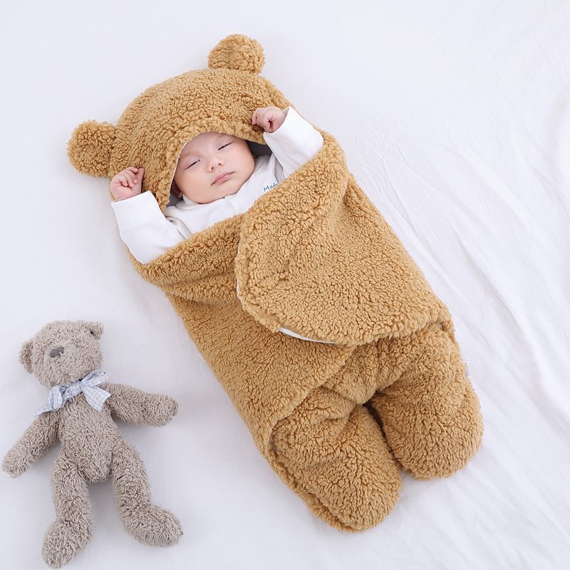 Baby Sleeping Bag Winter Swaddle Blanket for Newborn
