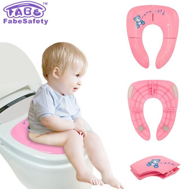 Folding toilet seat for children 