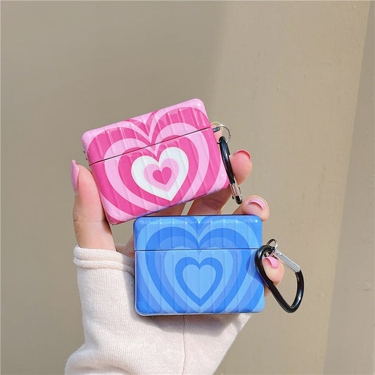Estuche para auriculares con forma de corazón