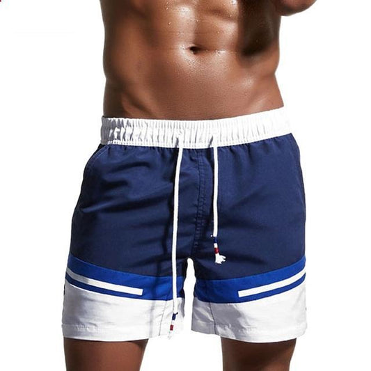 Pantalones cortos de playa para hombre con forro interior