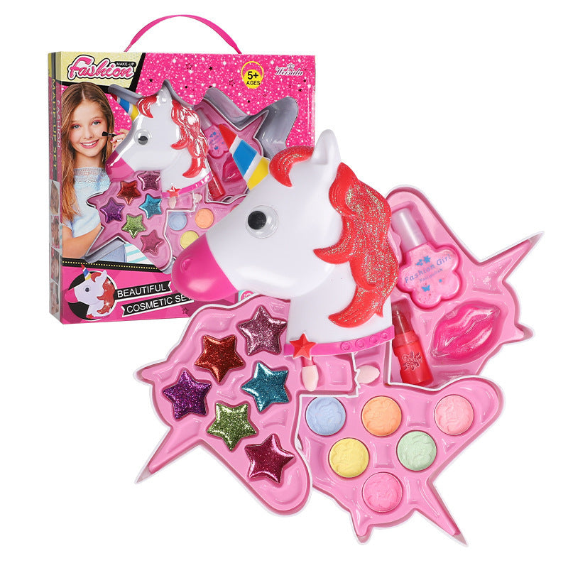 Set de maquillaje de unicornio multicapa para niña