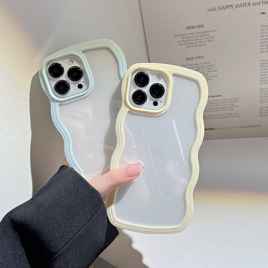 Funda para teléfono móvil con borde ondulado