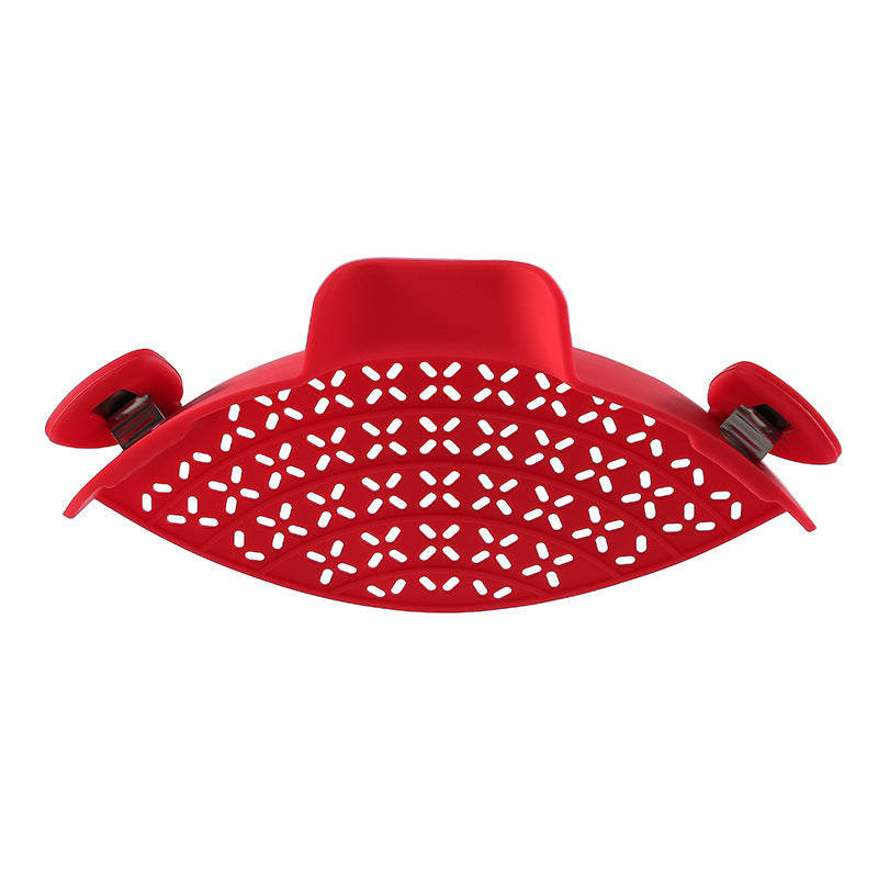 Silicone side drainer for pots